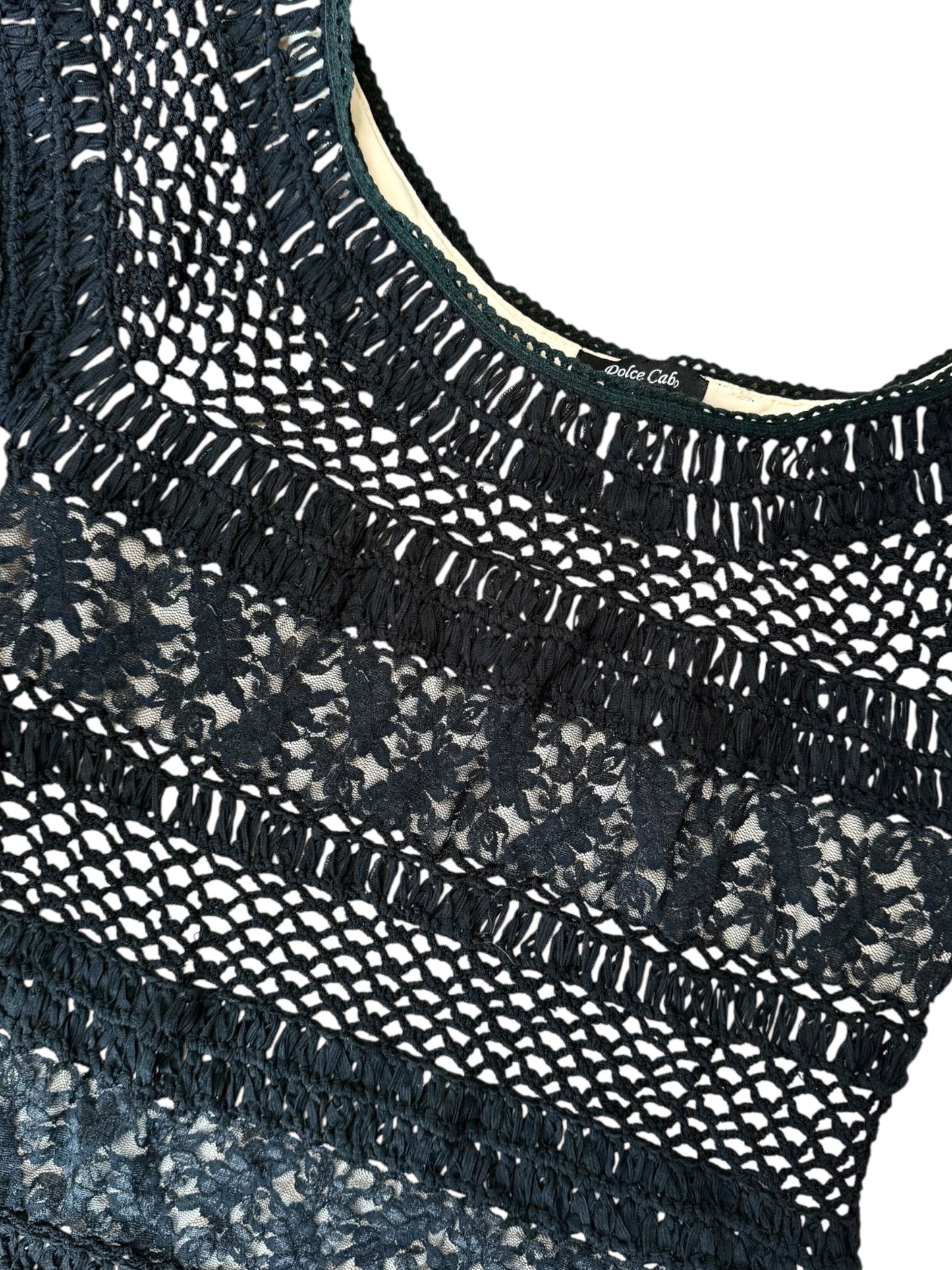 Dolce Cabo Black & Cream Lace Blouse