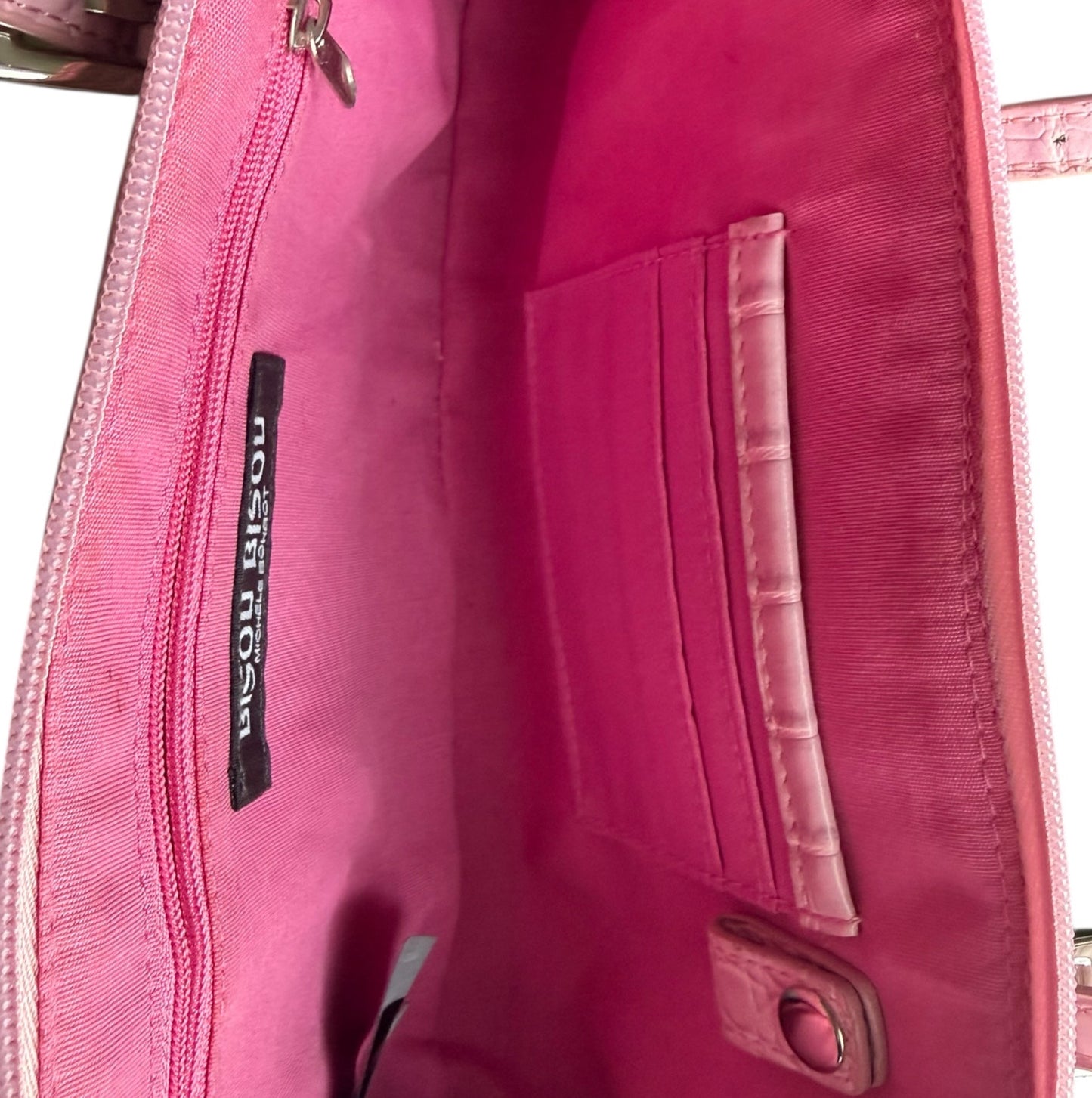 Bisous Bisous Croc Embossed Shoulder Bag