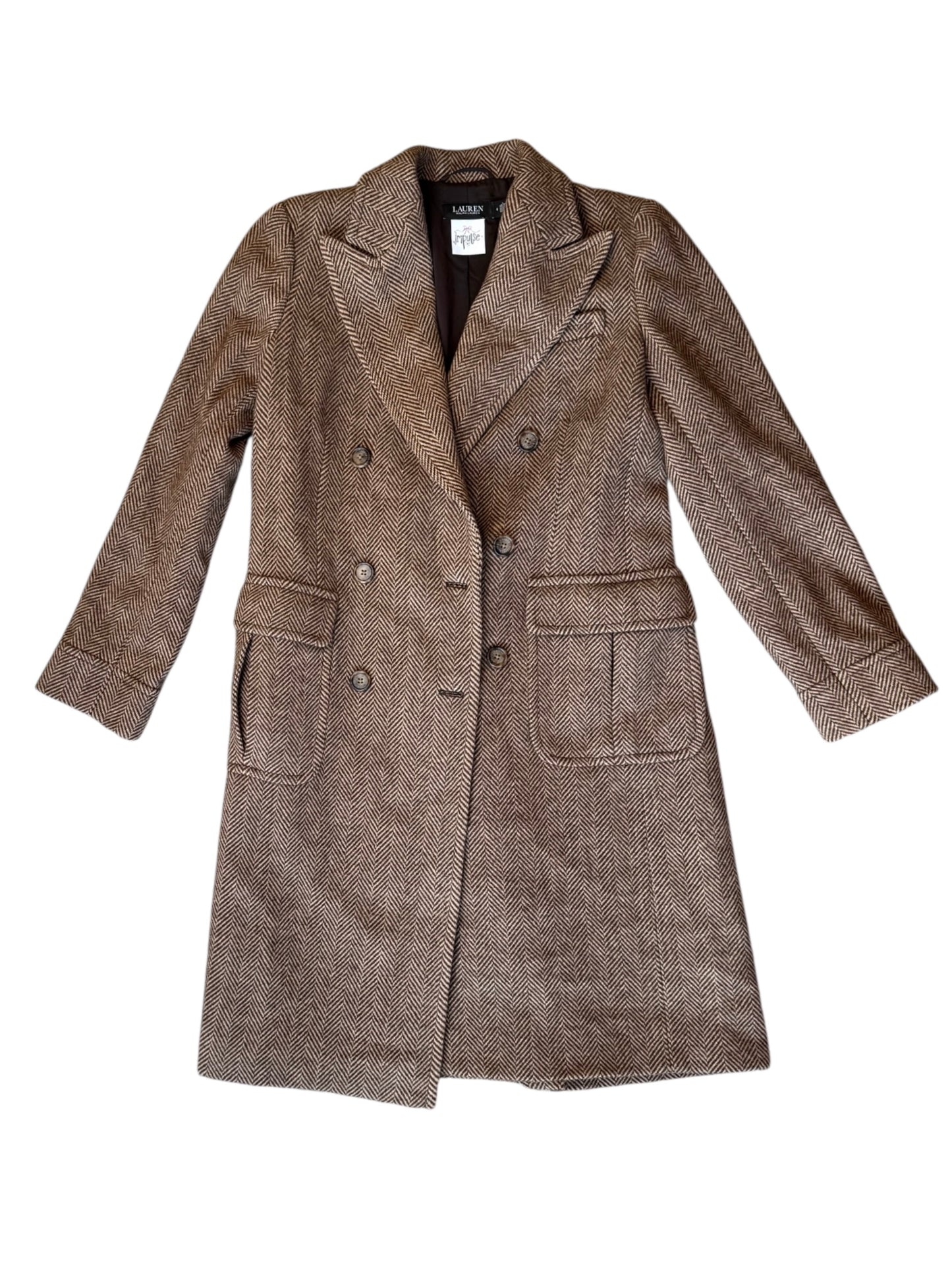 Ralph Lauren Houndstooth Peacoat