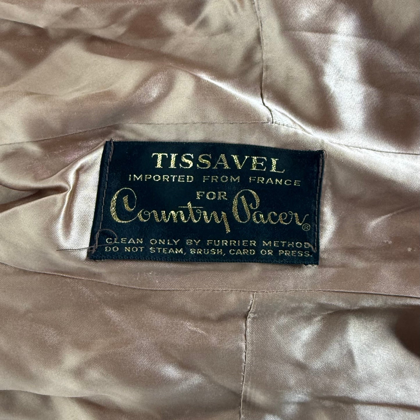 Tissavel Belted Fur Coat (M)