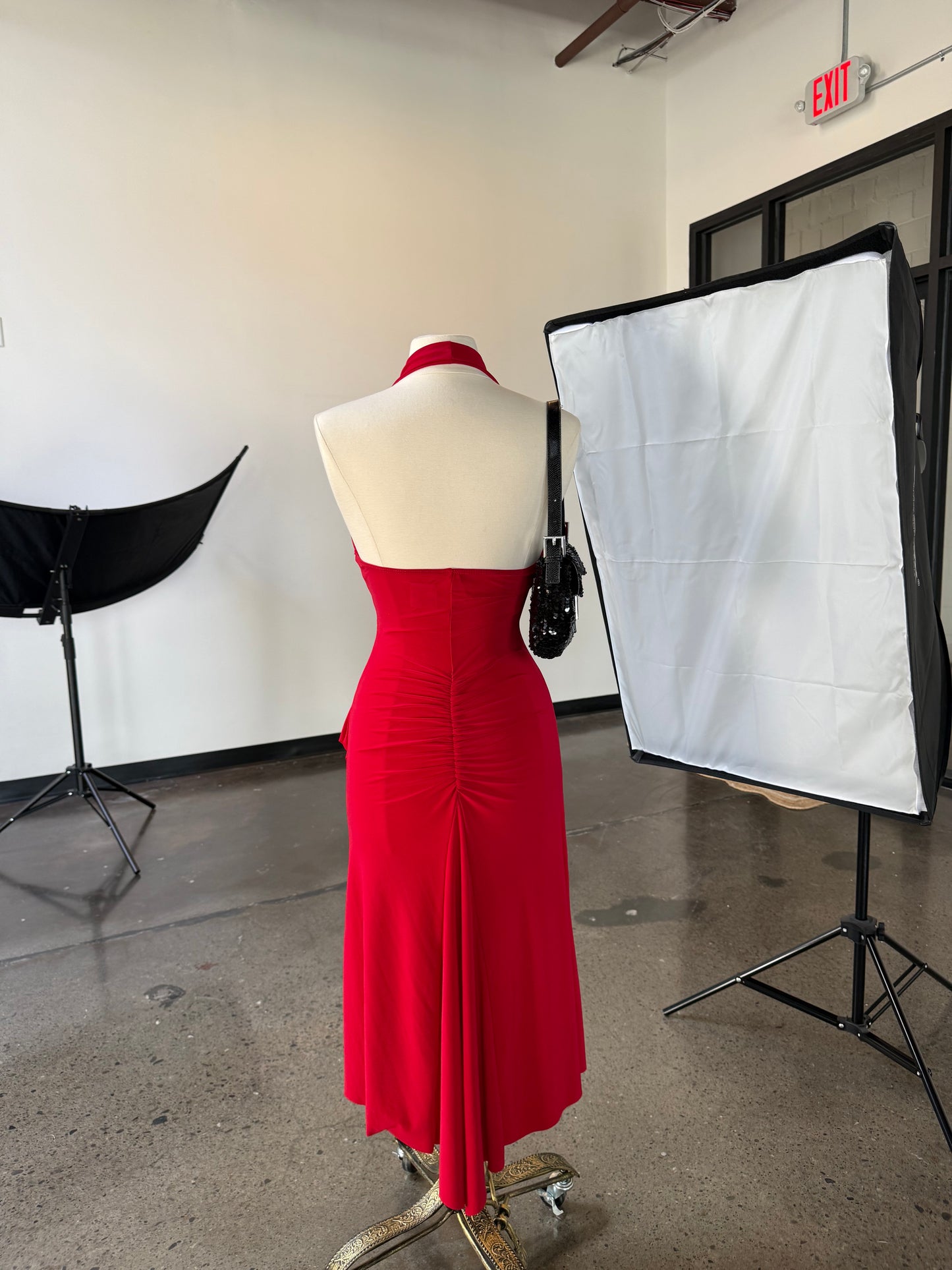 Red Sonnia K Halter Dress