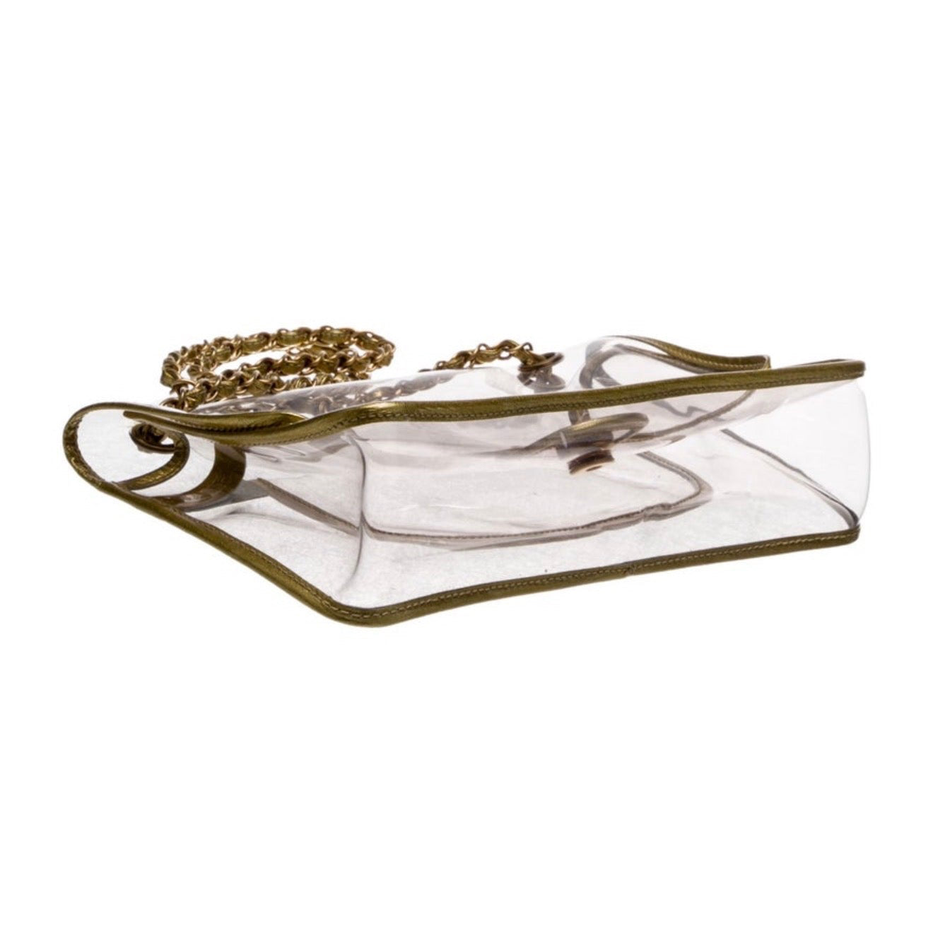 Chanel Medium Clear Single Flap