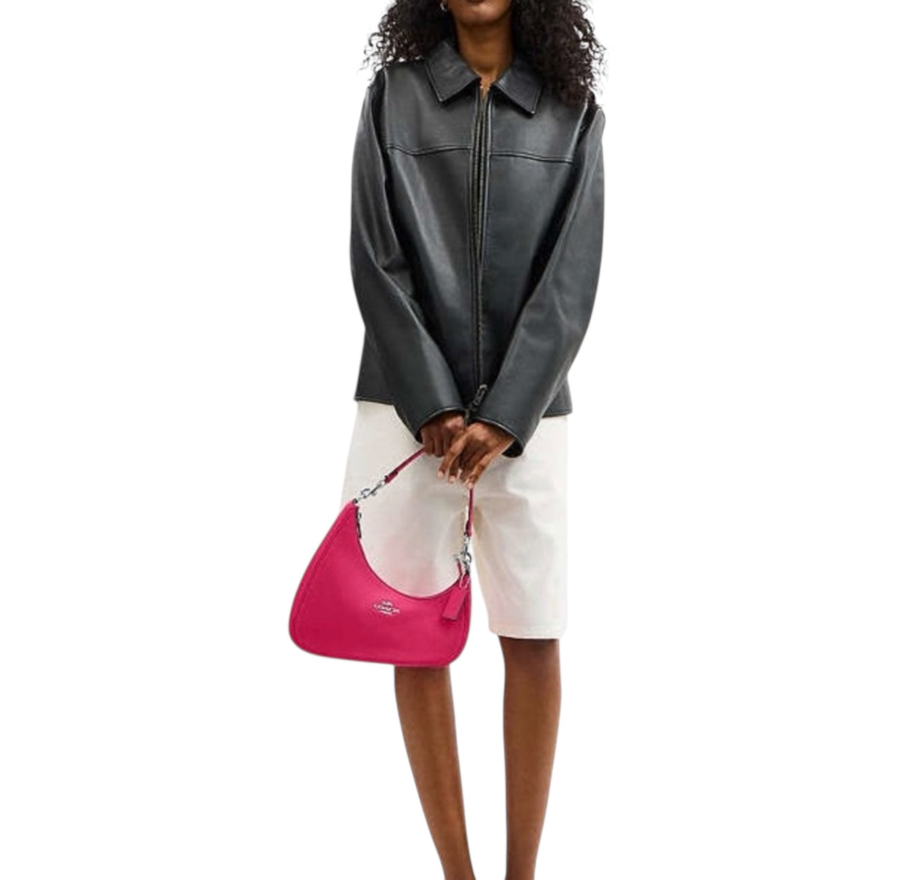 Coach Twisted Teri Shoulder Bag in Hot Pink — NWT