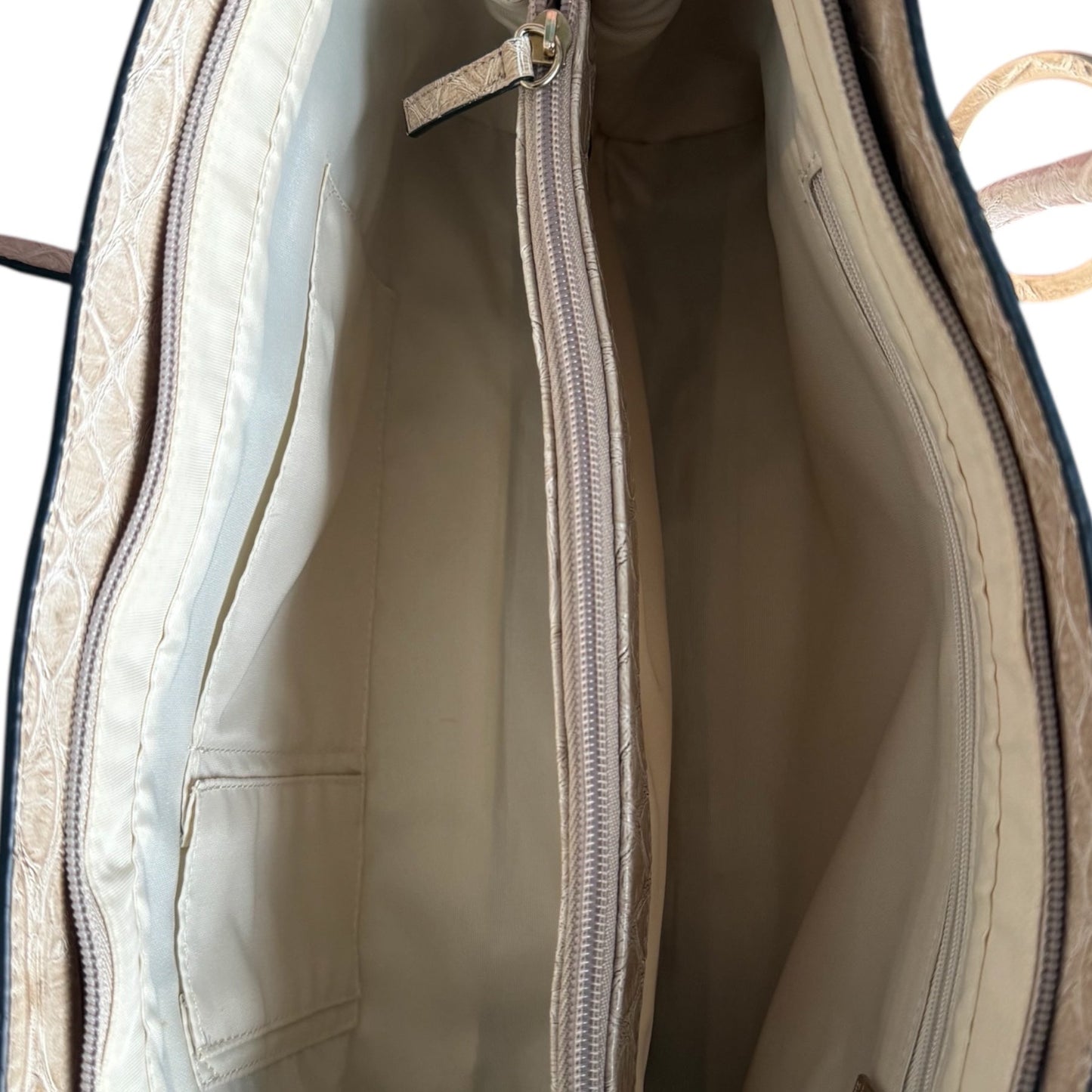 Guess Cream & Silver Crocodile Tote