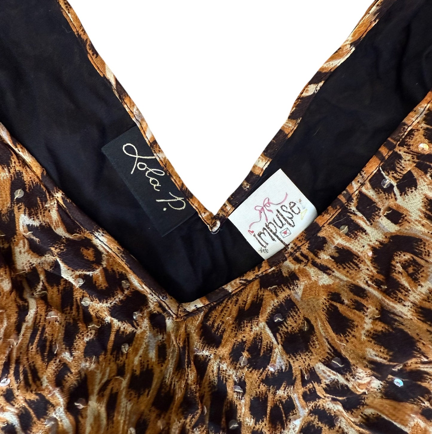 Lola P. Glam Leopard Dress (M)
