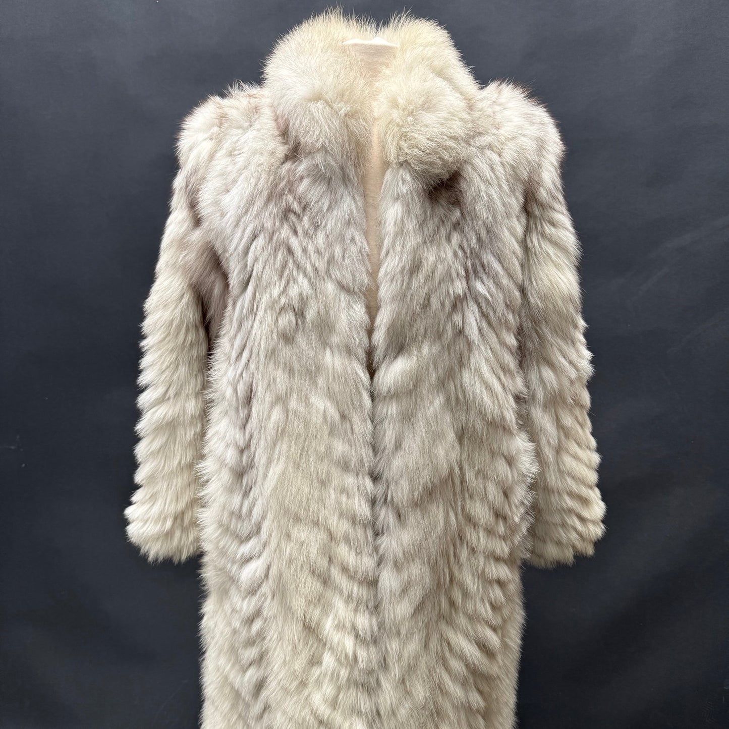 Saga Fox Full Length Fur Coat (M-L)