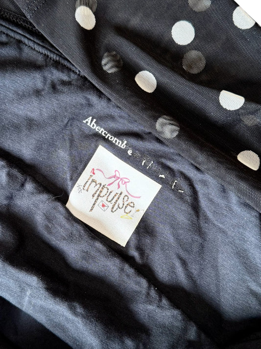 Abercrombie Off Shoulder Polka Dot Blouse