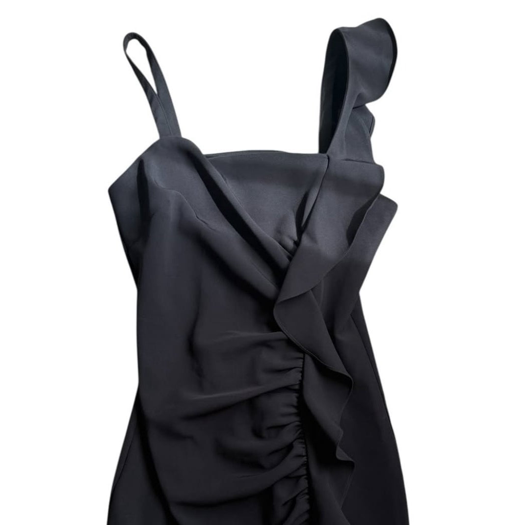 Guess One Shoulder Ruffled Bodycon Dress (S)