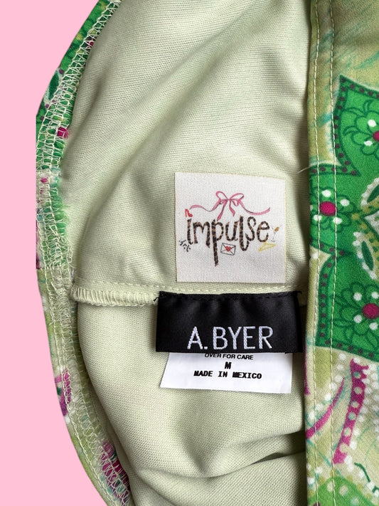 A. Byer Floral Paisley Midi Skirt