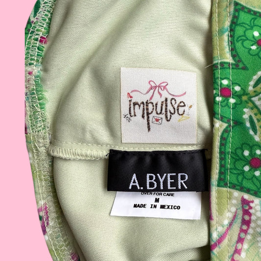 A. Byer Floral Paisley Midi Skirt