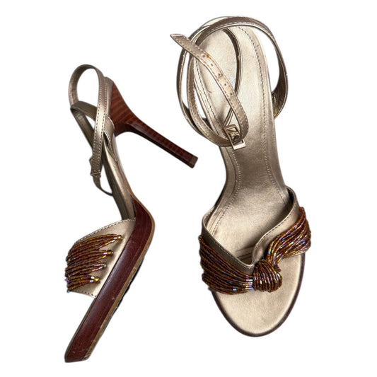 Amanda Smith Embellished Knot Heels (7.5)