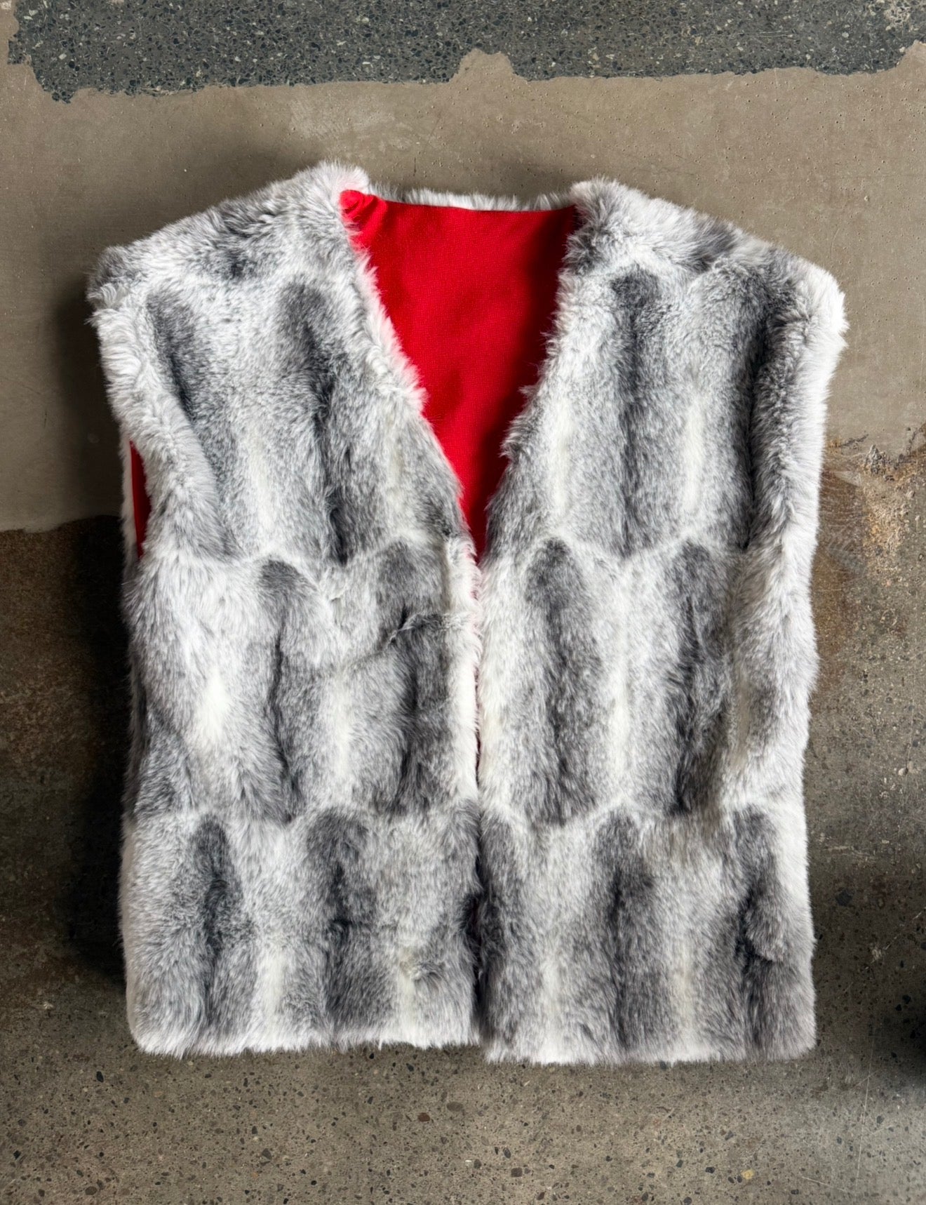 Faux Fur Vest + Matching Hat Set