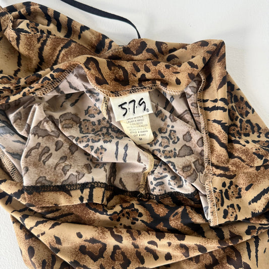 579 Animal Print Cowl Neck Camisole (M)