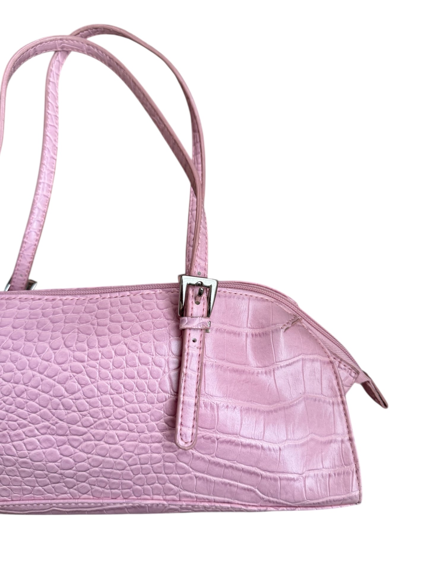 Bisous Bisous Croc Embossed Shoulder Bag