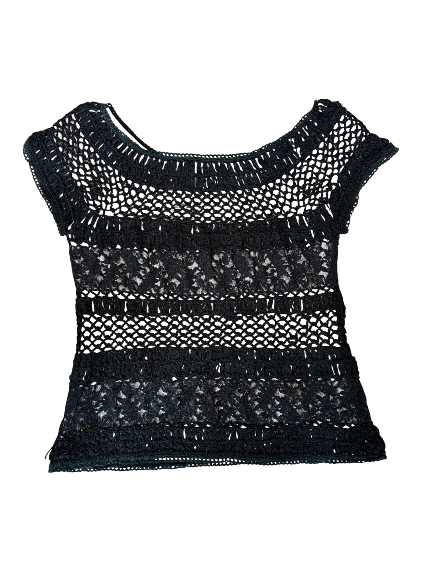 Dolce Cabo Black & Cream Lace Blouse