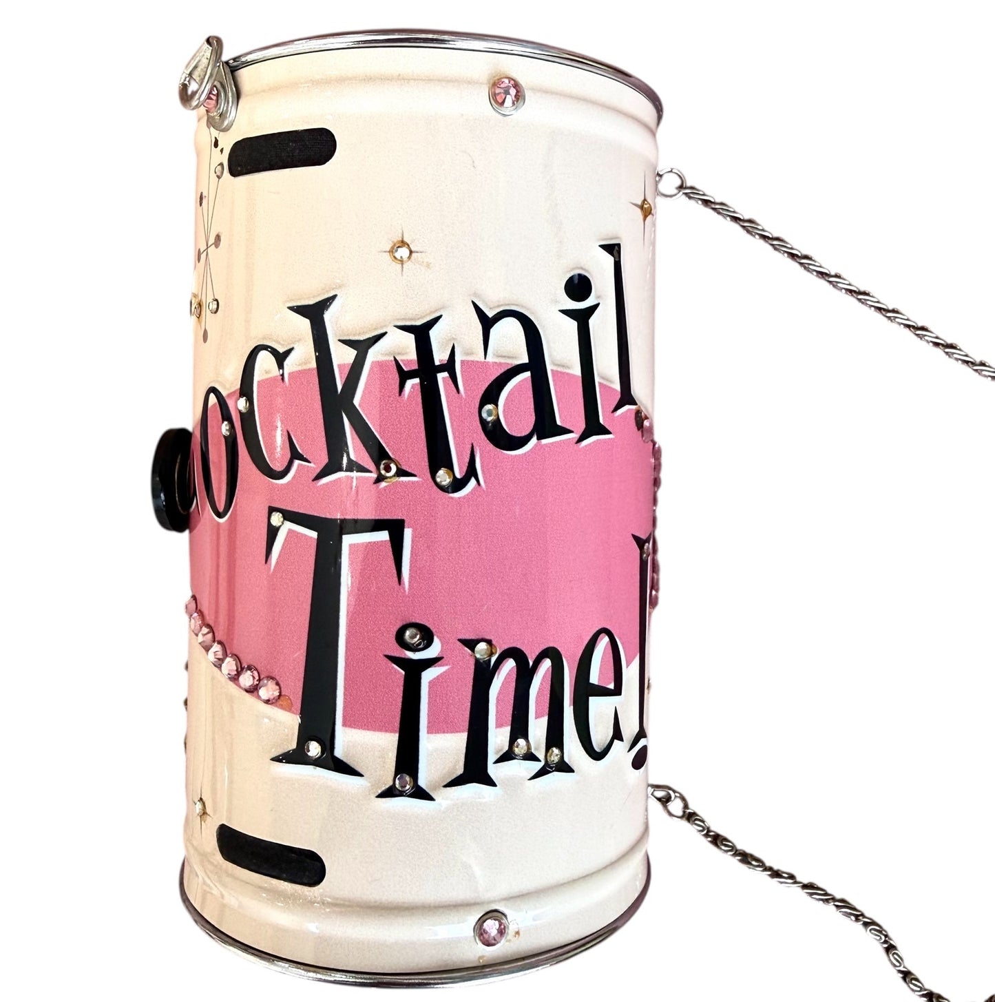 Little Earth Cocktail Time Clutch On Chain With Swarovski Crystals