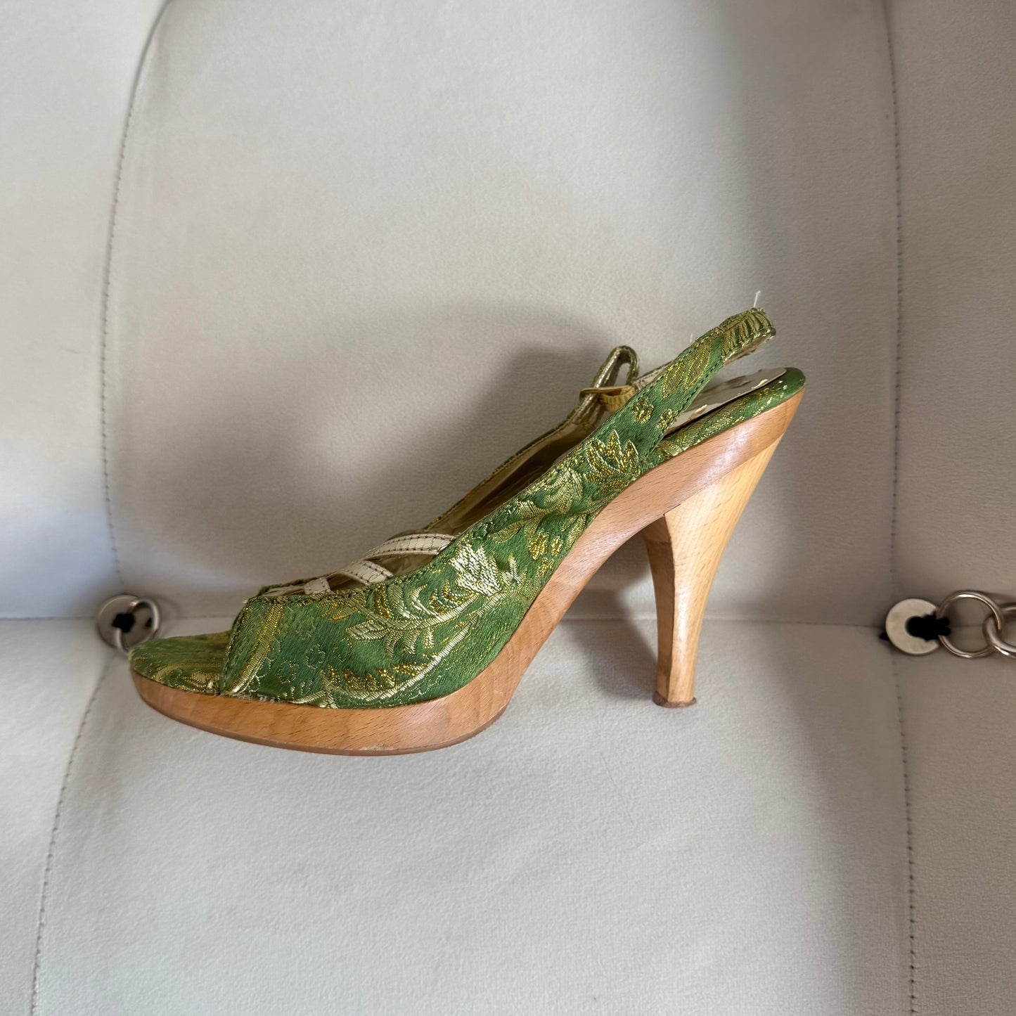 Chinese Laundry Brocade Wooden Platforms (8)