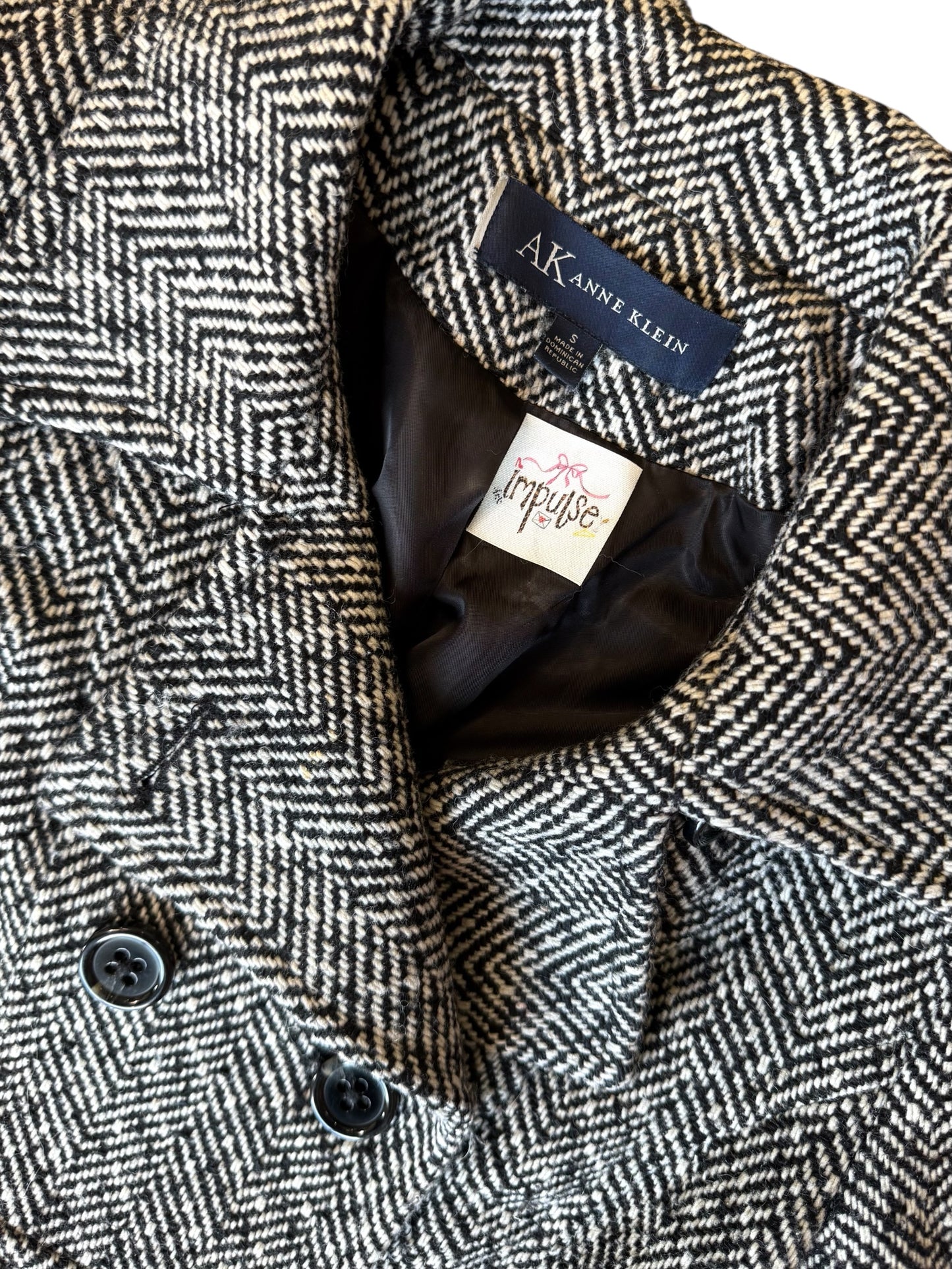 Anne Klein Houndstooth Blazer Jacket