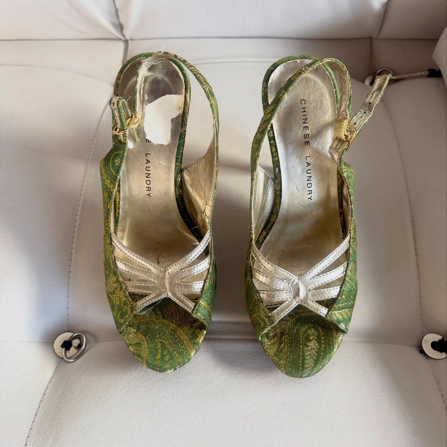 Chinese Laundry Brocade Wooden Platforms (8)