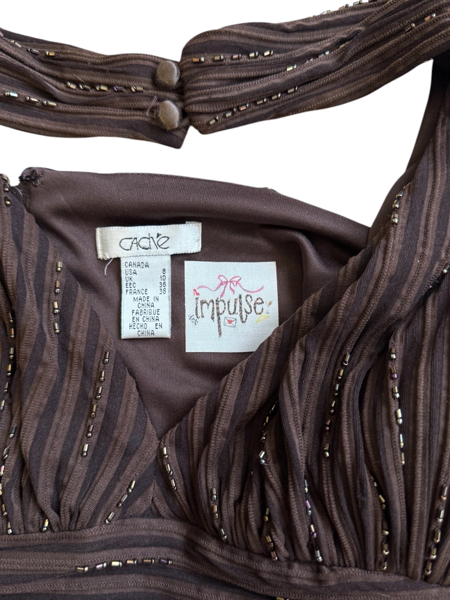 Brown Caché Halter Top