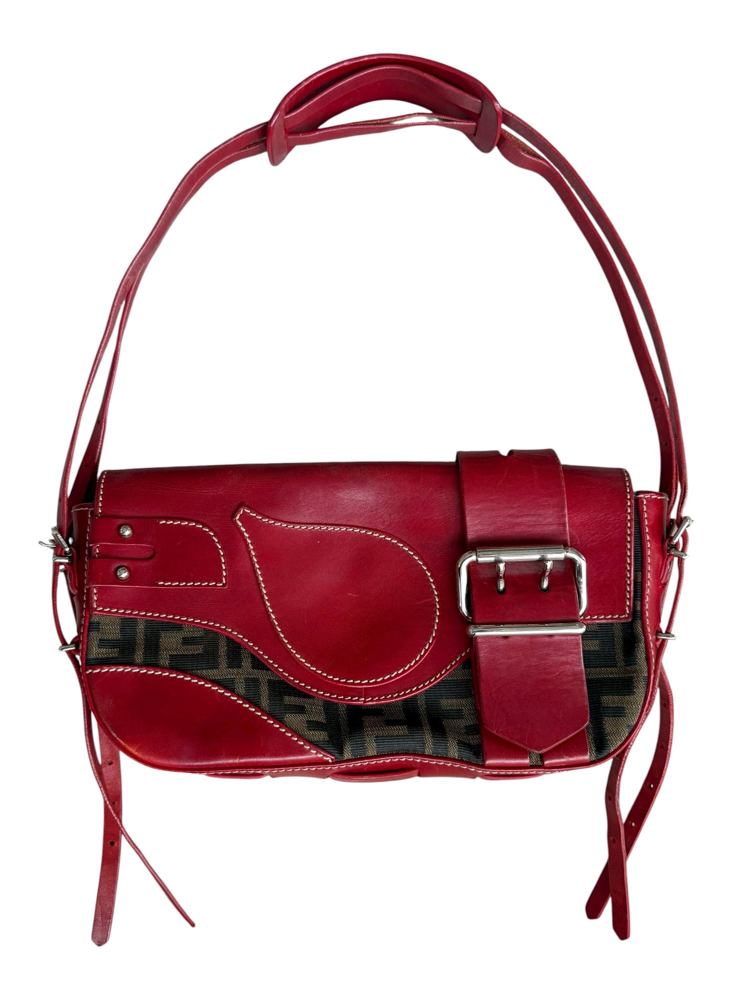 ‘02 Rare Western Styled Zucca Fendi Baguette