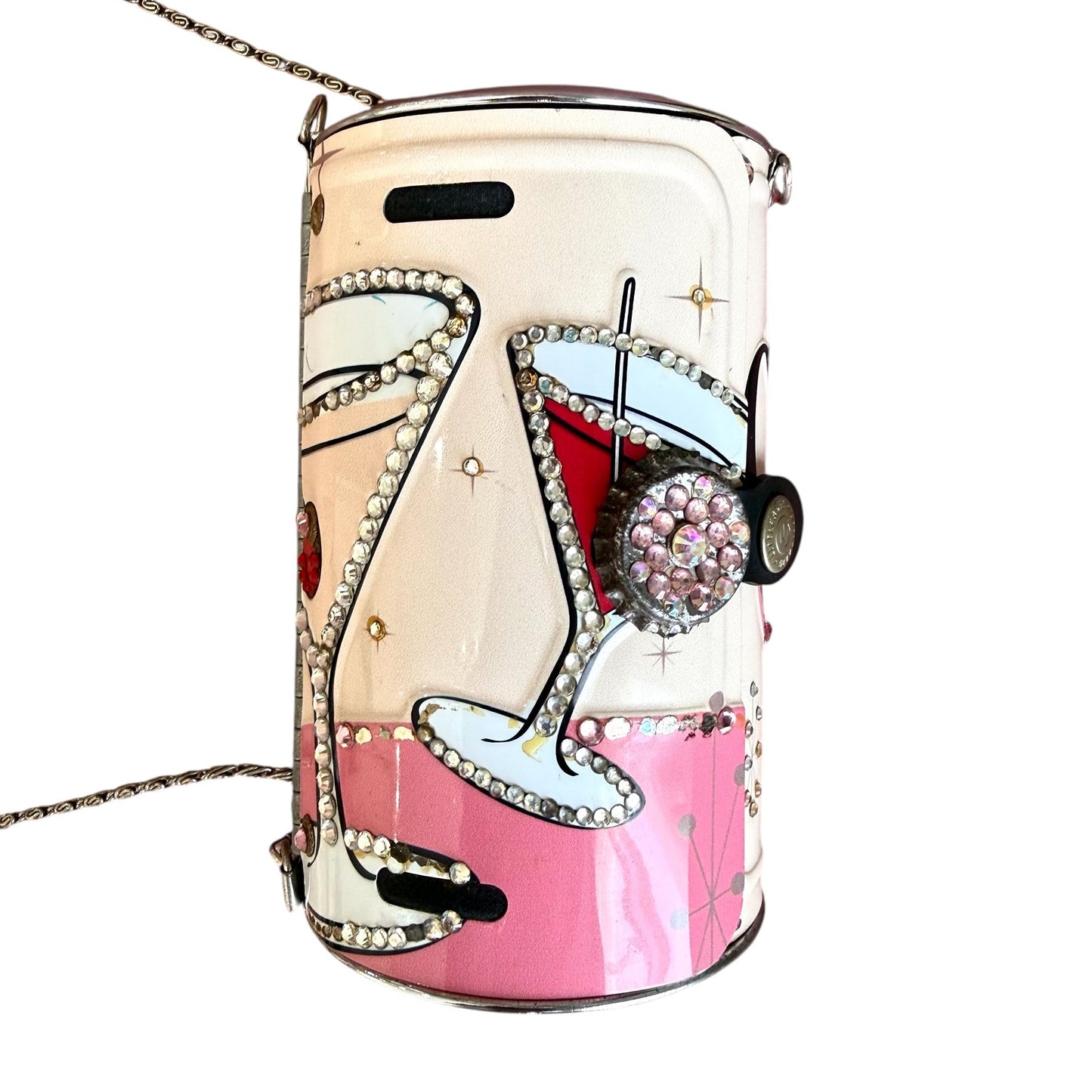 Little Earth Cocktail Time Clutch On Chain With Swarovski Crystals