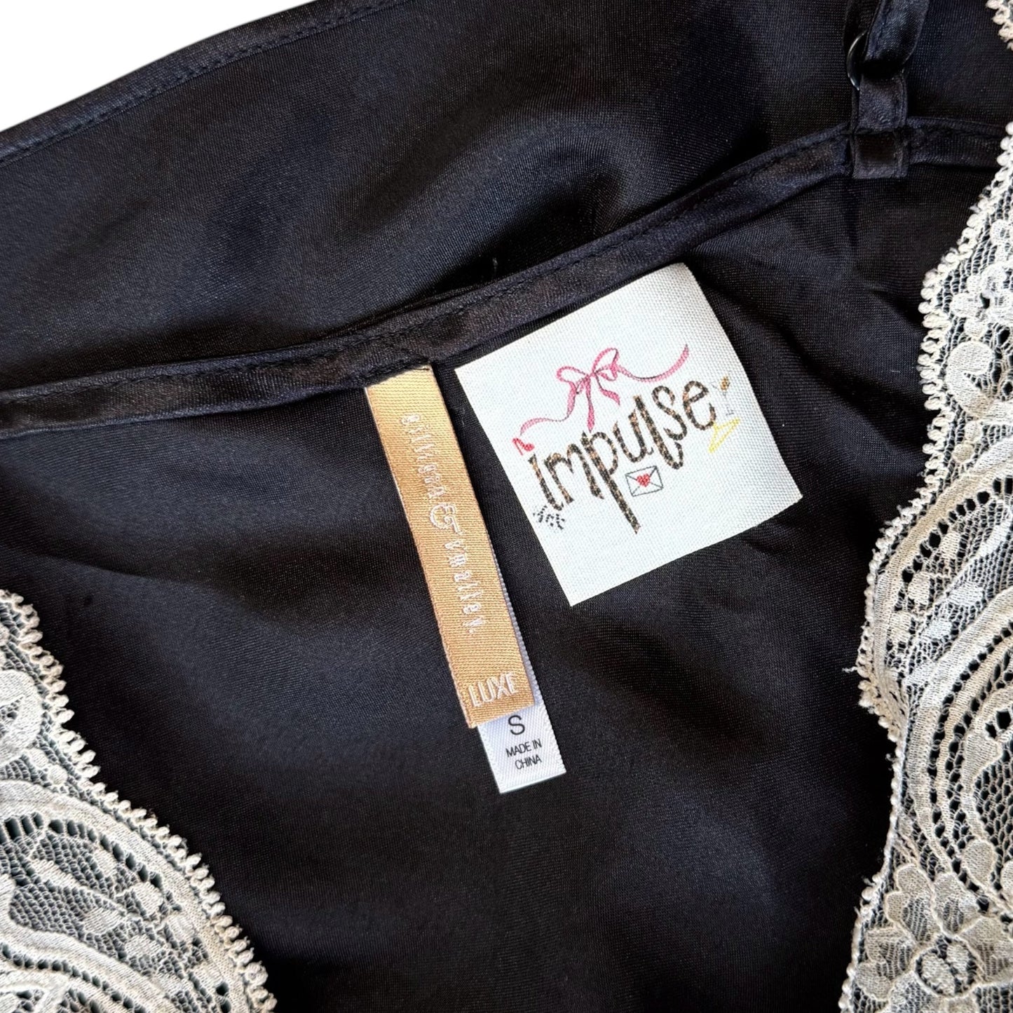 Black & White Lace Camisole (S)