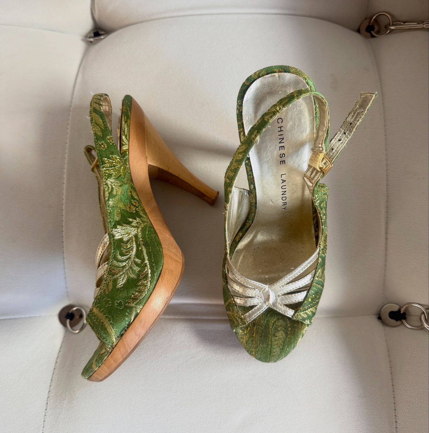 Chinese Laundry Brocade Wooden Platforms (8)
