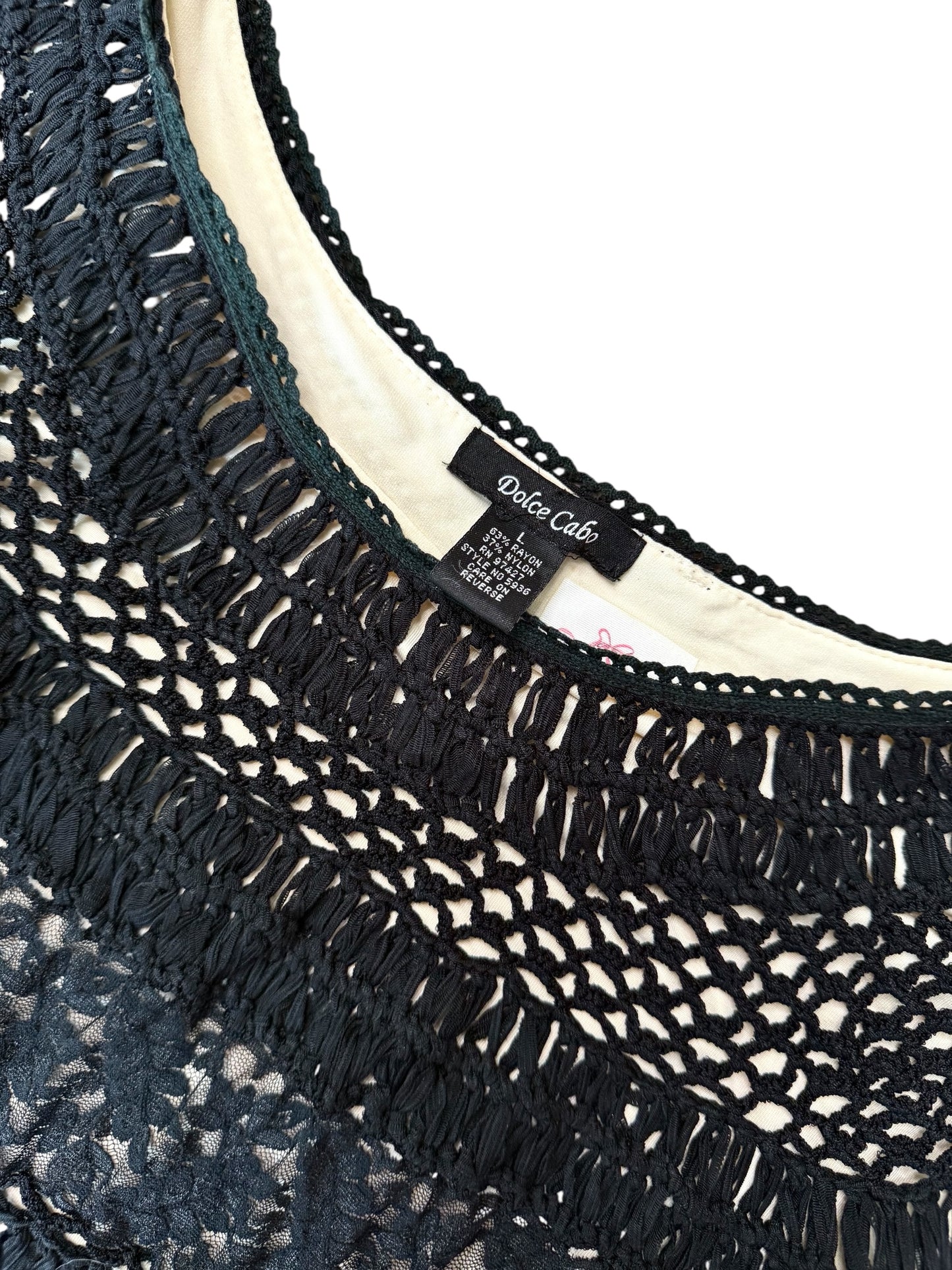 Dolce Cabo Black & Cream Lace Blouse