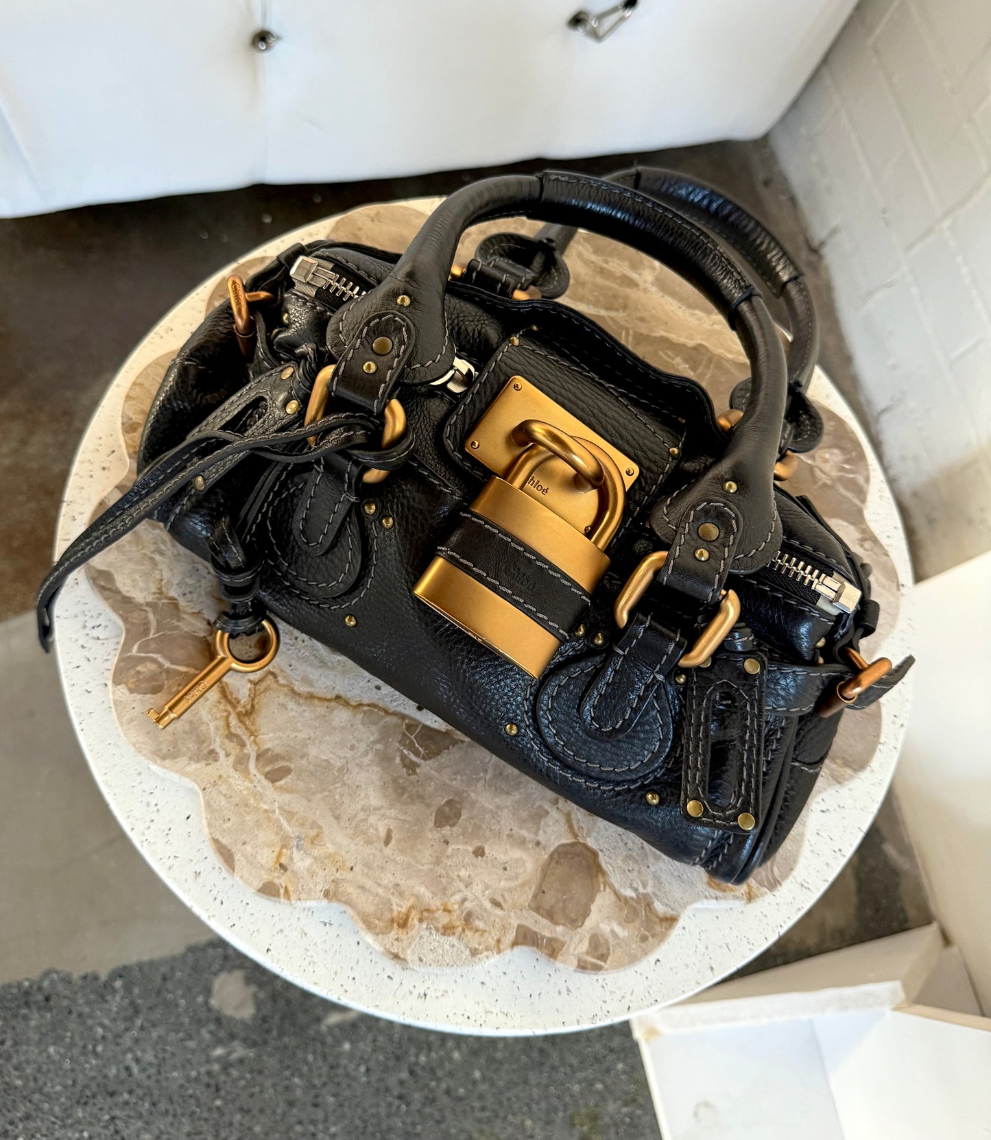 Black & Gold Chloé Paddington