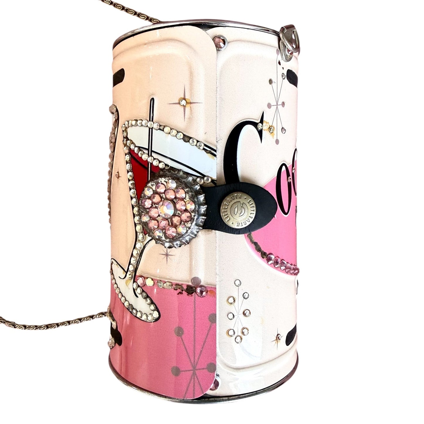 Little Earth Cocktail Time Clutch On Chain With Swarovski Crystals