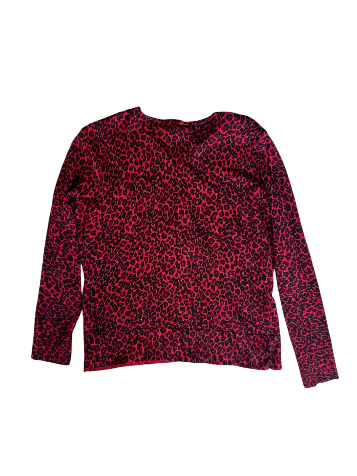 New York & Company Leopard Cardigan