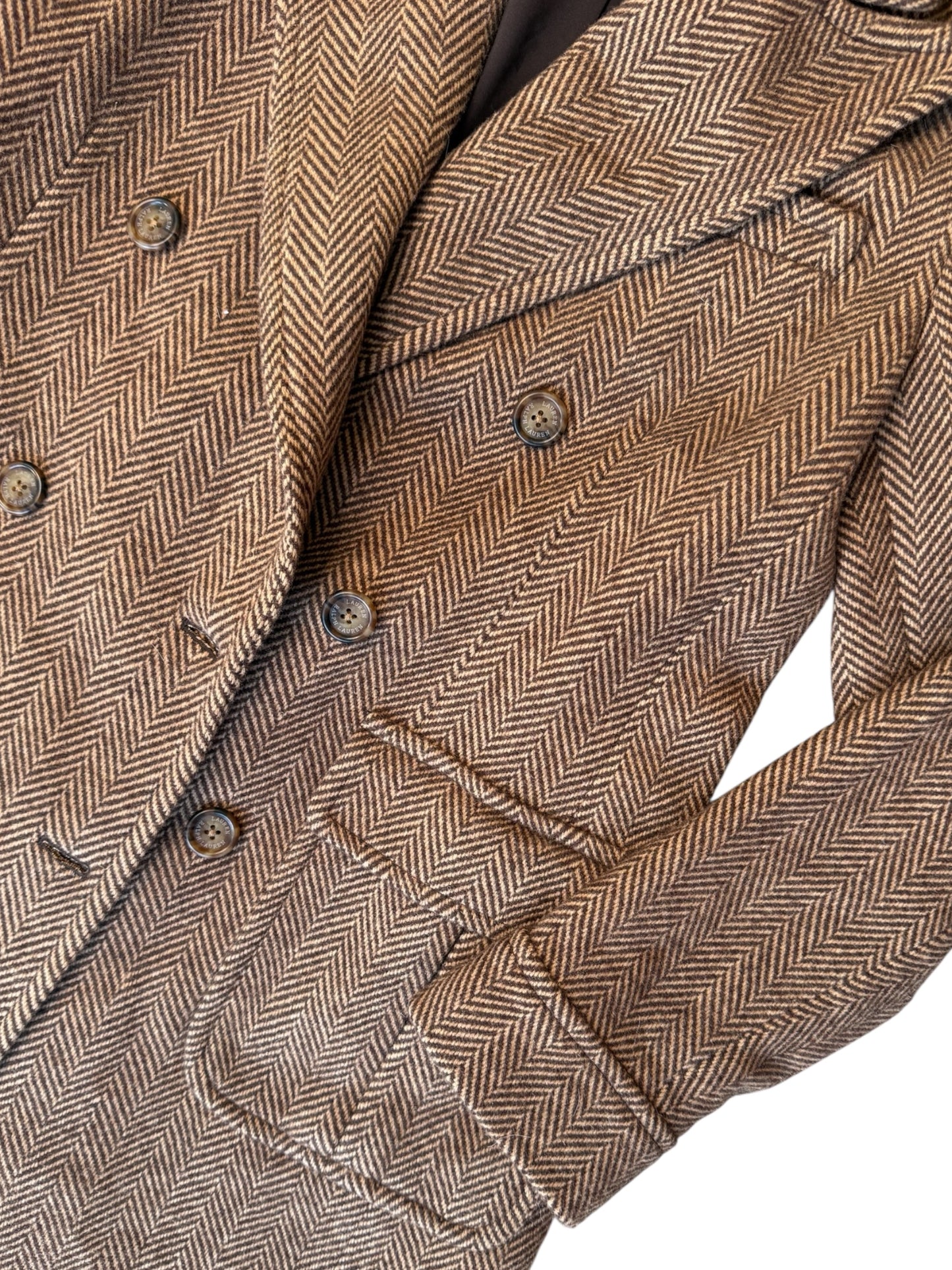 Ralph Lauren Houndstooth Peacoat