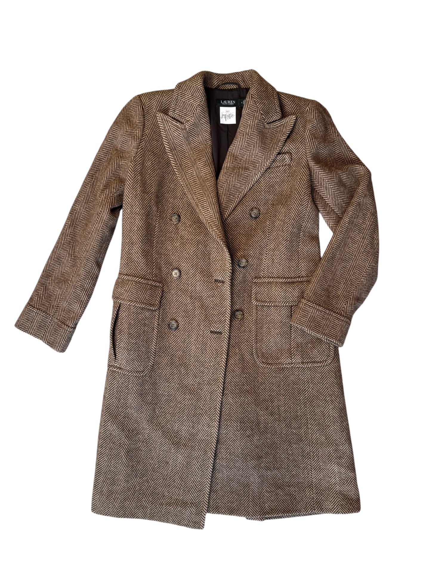 Ralph Lauren Houndstooth Peacoat