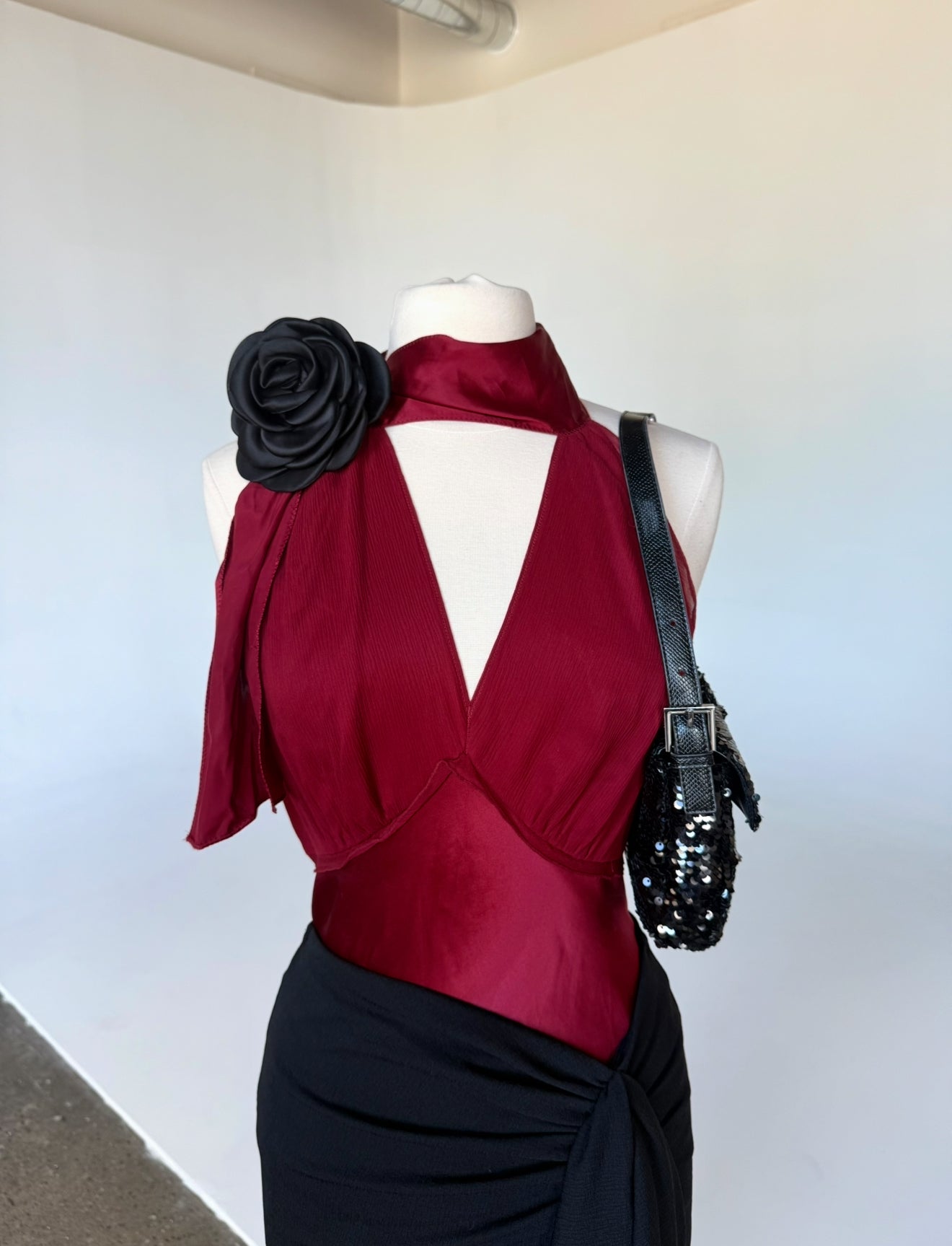 The Limited Halter Neck Wrap Blouse