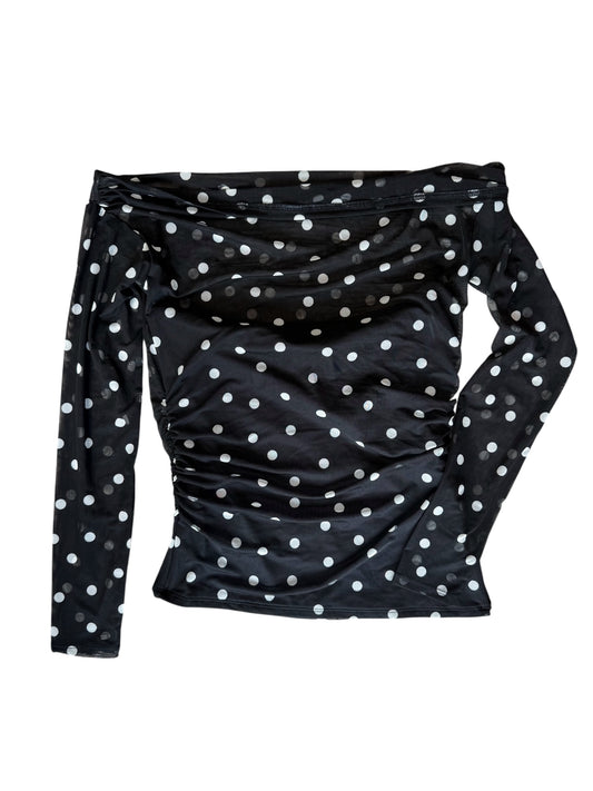 Abercrombie Off Shoulder Polka Dot Blouse