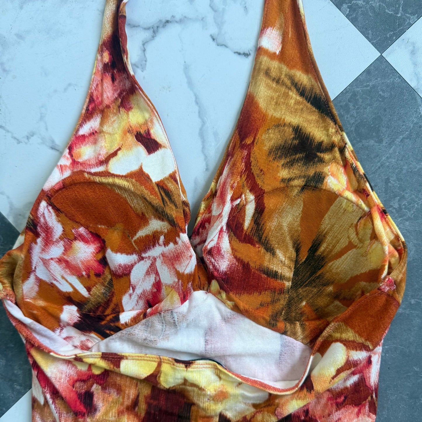 Caché Tropical Floral Halter (M)