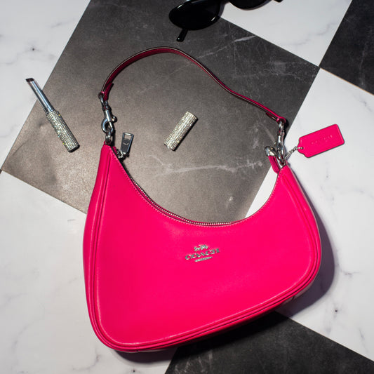 Coach Twisted Teri Shoulder Bag in Hot Pink — NWT