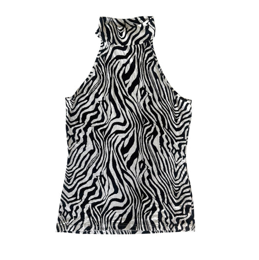 Cliché High Neck Zebra Halter (S)