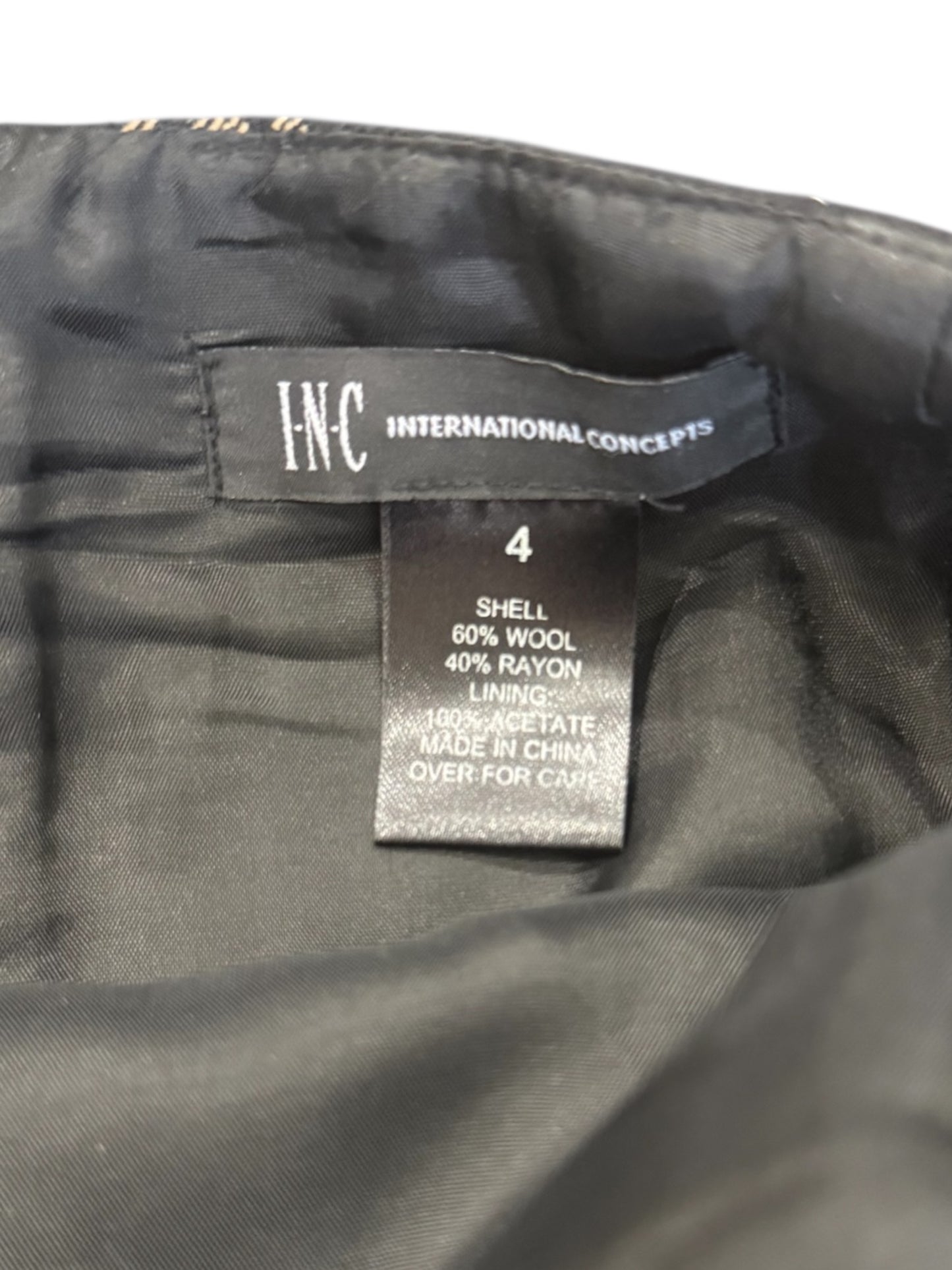 I.N.C Plaid Mini Skirt With Leather Belt