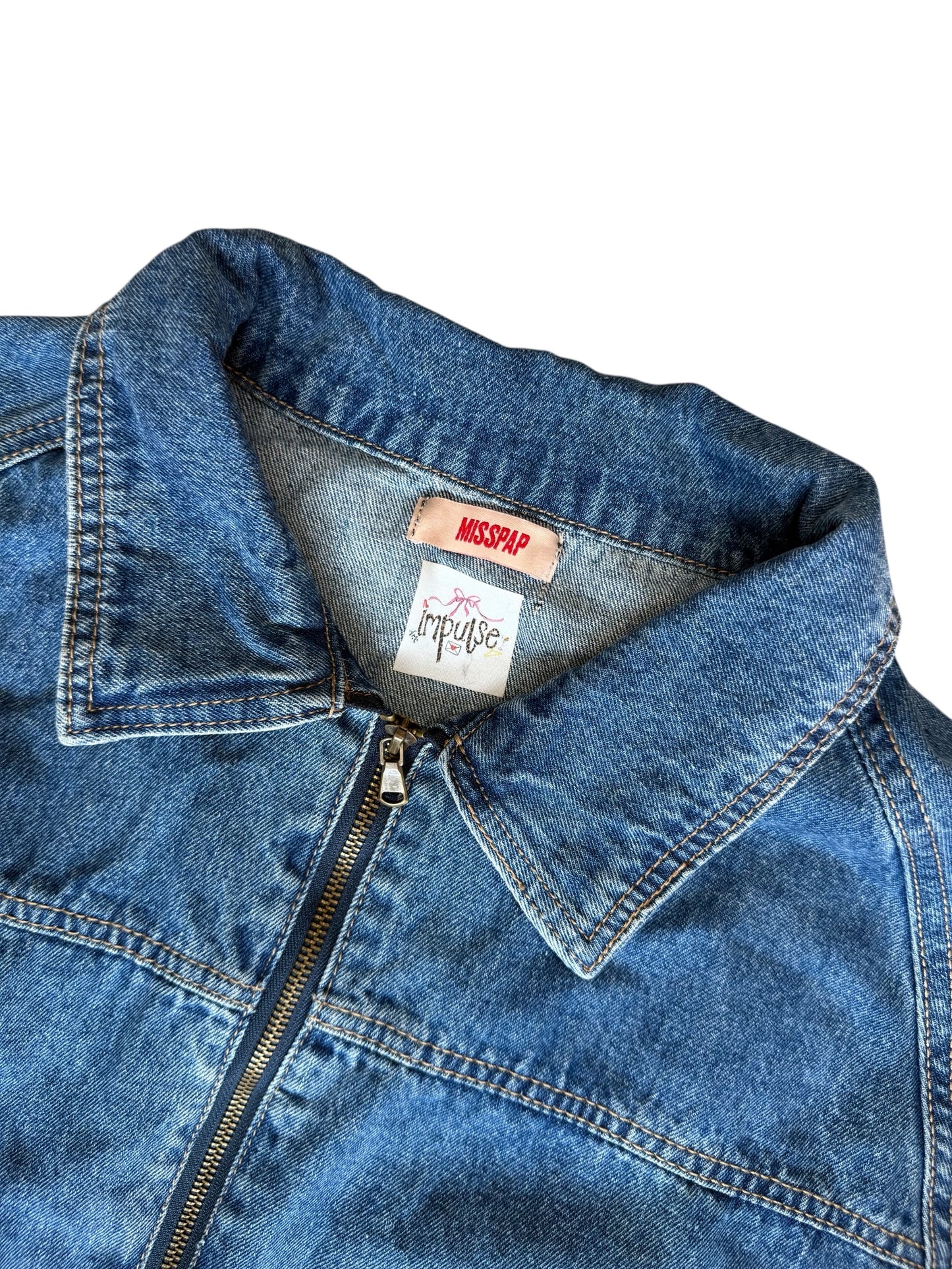MissPap Zip-Up Denim Jacket