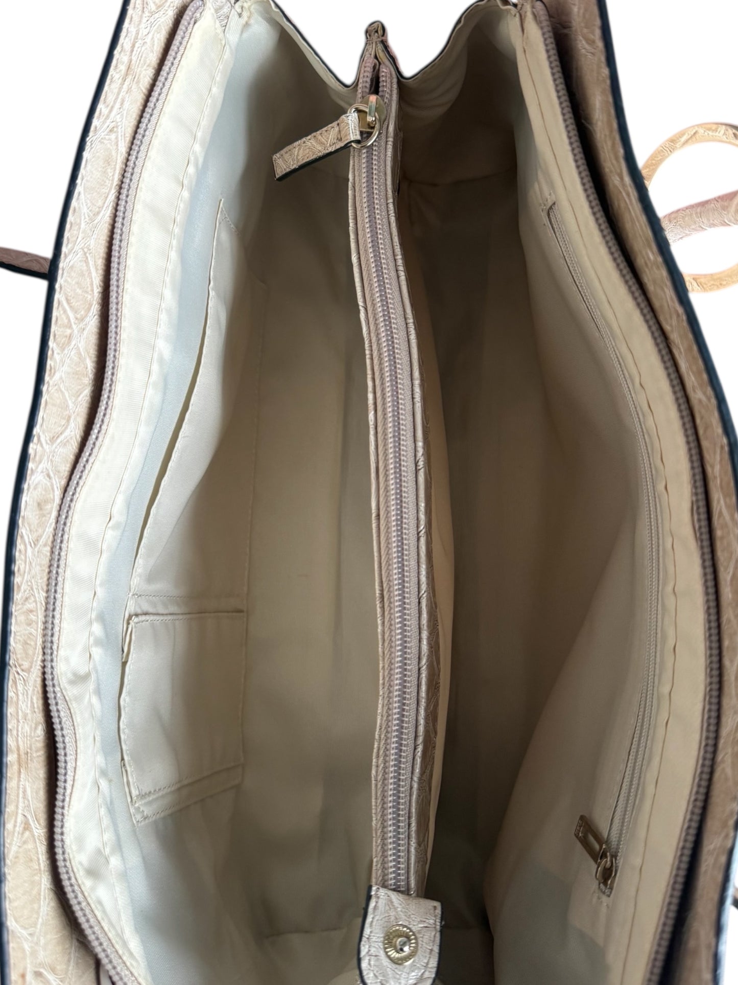 Guess Cream & Silver Crocodile Tote