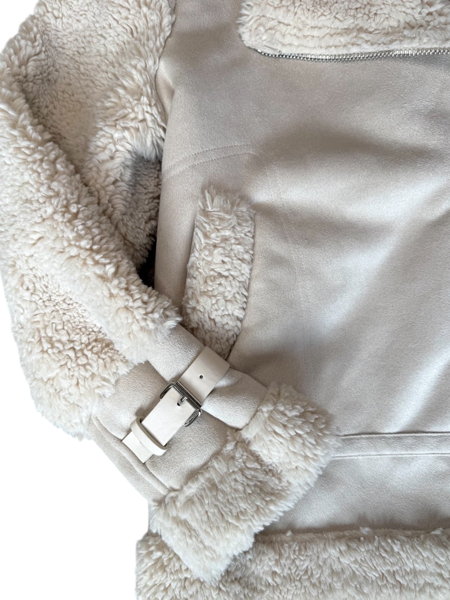 Urban Bliss Faux Shearling Moto Jacket