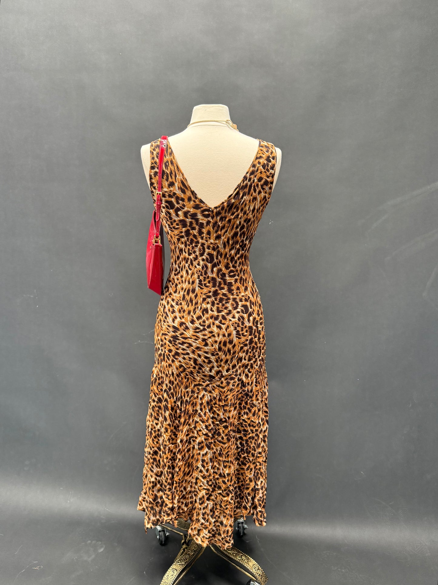 90s Lola P. Glam Leopard Dress