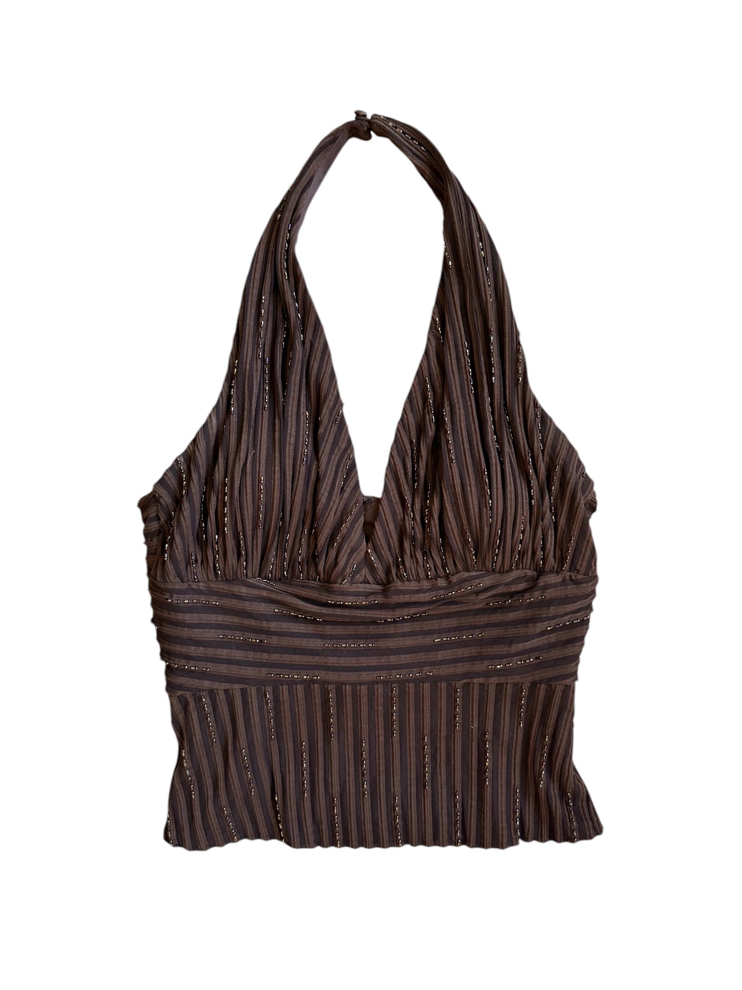 Brown Caché Halter Top