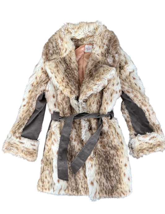 Tissavel Belted Fur Coat