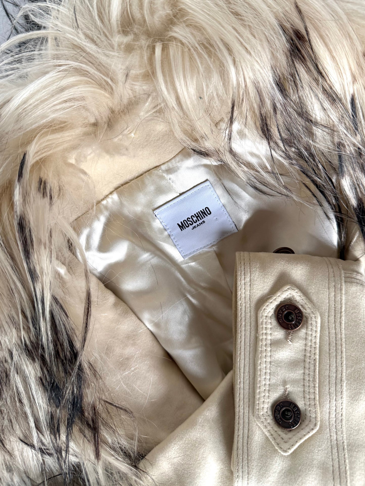 Moschino Belted Fur Coat