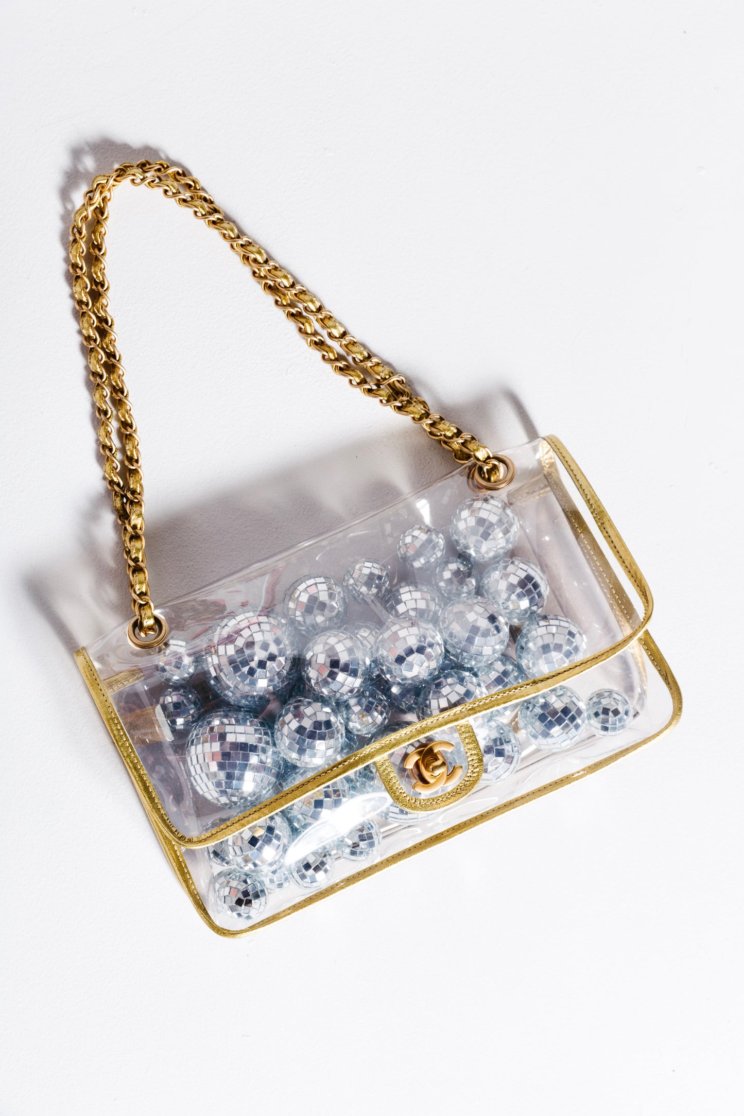 Chanel Medium Clear Single Flap