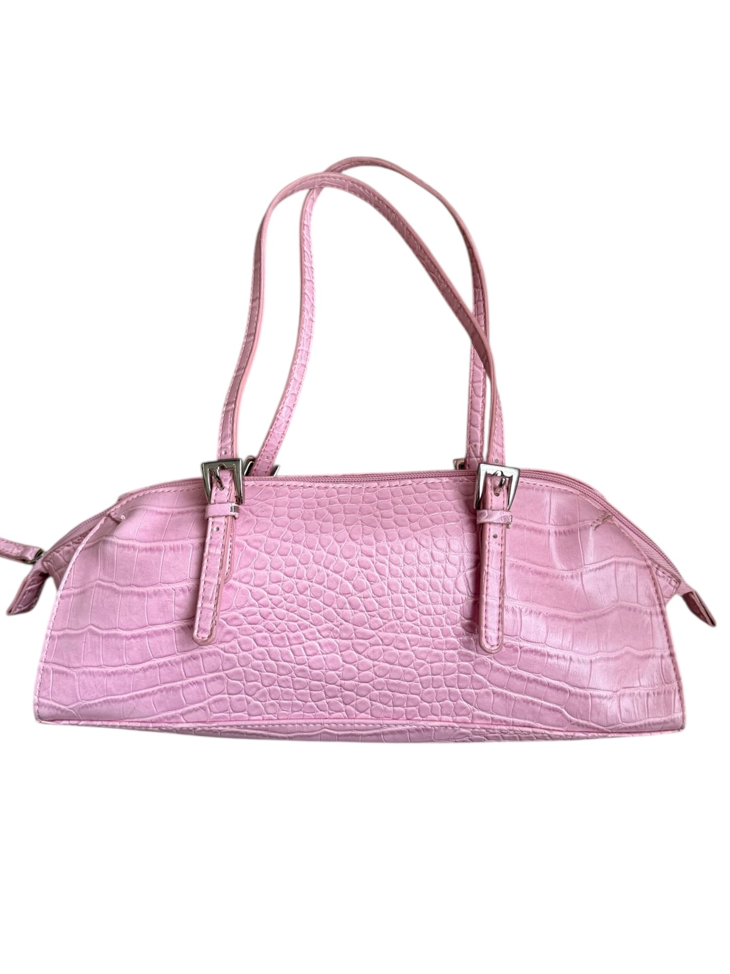 Bisous Bisous Croc Embossed Shoulder Bag