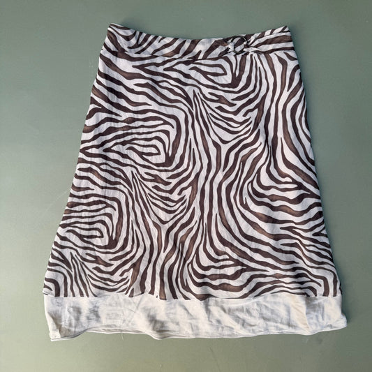 Context Silk Zebra Skirt (S)